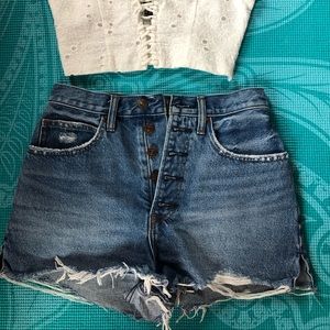 Abercrombie natural rise shorts, NWOT